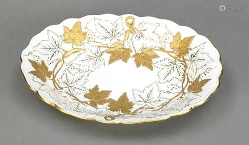 Oval ceremonial bowl, Meissen, 1950s,