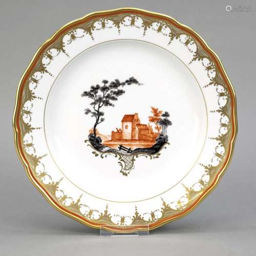 Plate, Meissen, mark after 1934, 2nd