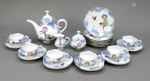 Tea set for 6 persons, 21 pieces, Mei