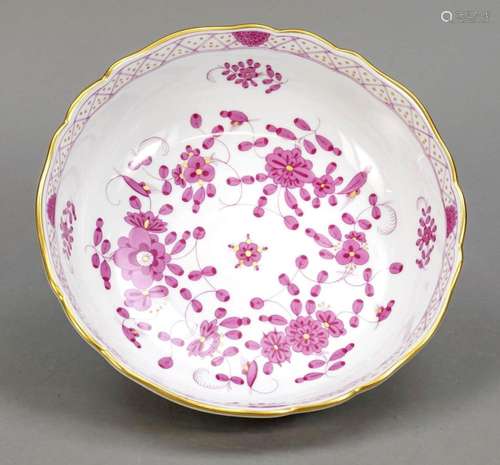 Round bowl, Meissen, around 1980, 1st