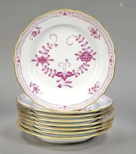 Eight plate, Meissen, around 1980, 2n