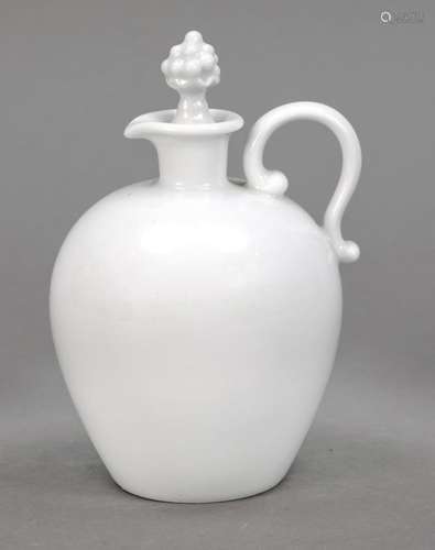 Flask with stopper, Meissen, mark aft