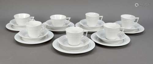 Seven place settings, 21 pieces, KPM