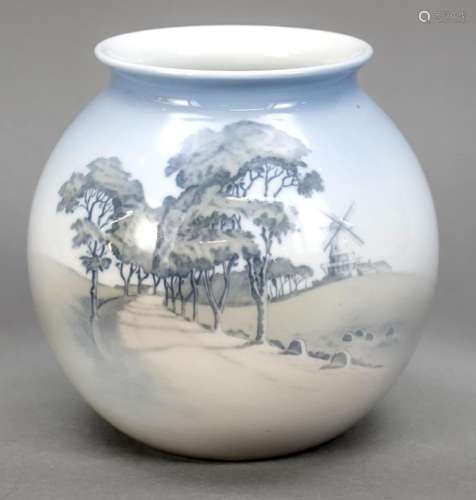 Spherical vase, Bing & Gröndahl, Cope