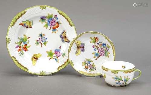 Coffee set, 3-piece, Herend, Hungary,