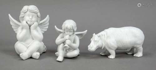 Three bisque figures, Rosenthal, Stud