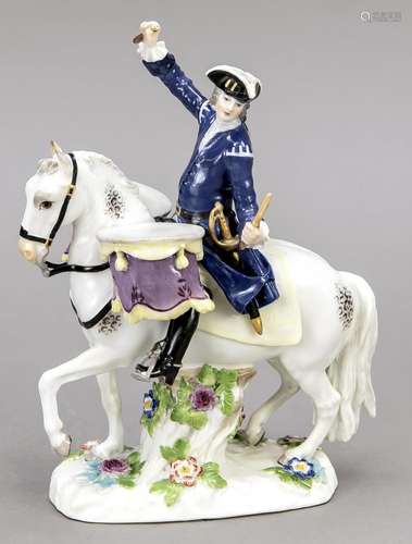 Timpanist on horseback, Meissen, bran