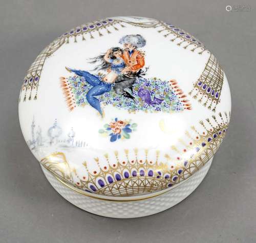 Lidded box, Meissen, 21st century, 2n