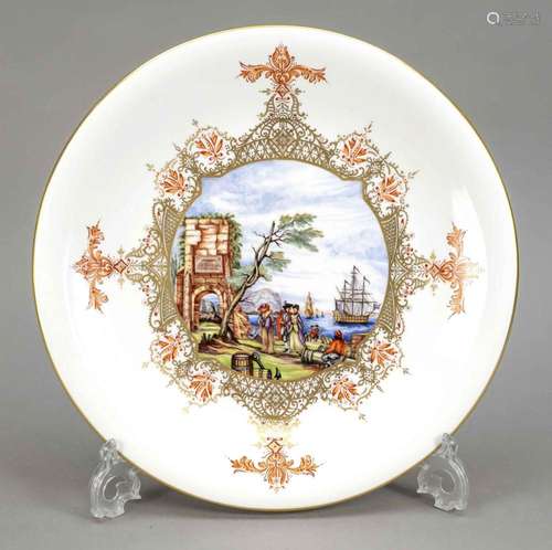 Large picture plate with merchant ice