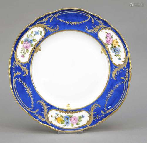 Flat plate, KPM Berlin, early 20th c.