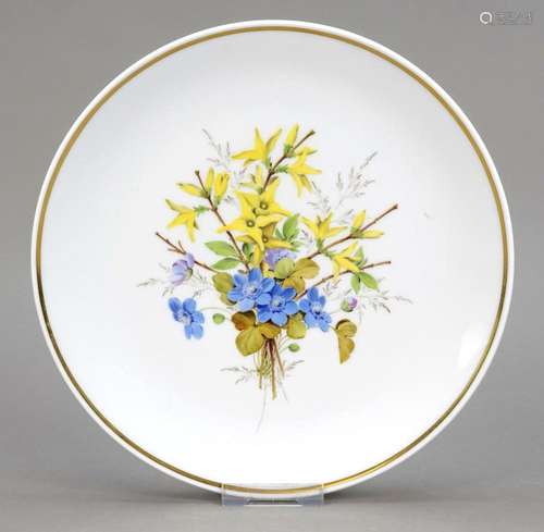 Wall plate, Meissen, year letter for