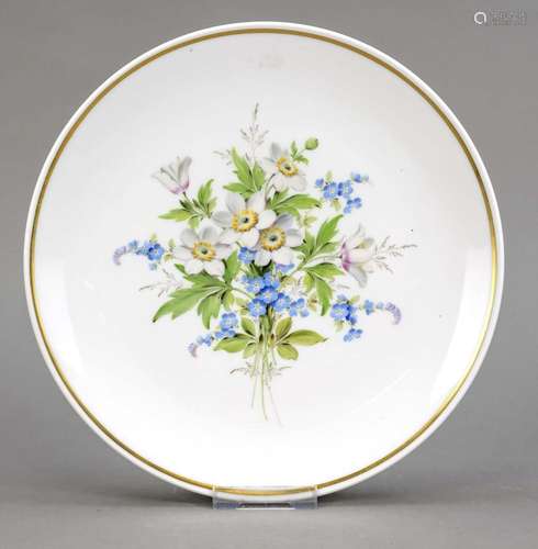 Wall plate, Meissen, year letter for