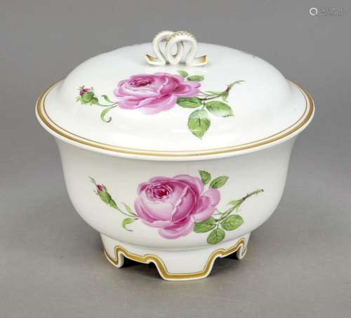 Large art deco lidded box, Meissen, m