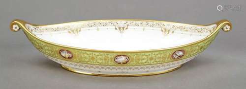 Shuttle bowl, Sevres, France, mark 18