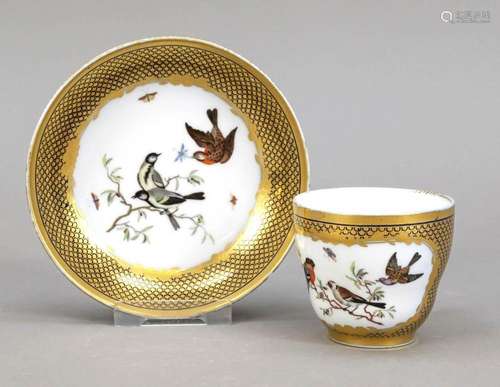 Cup with saucer, KPM Berlin, c. 1780,