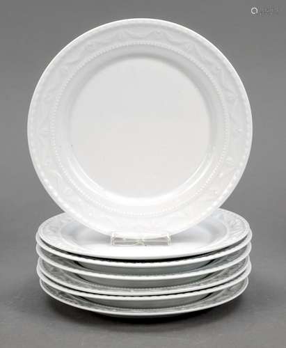 7 bread plates, KPM Berlin, mark 1962