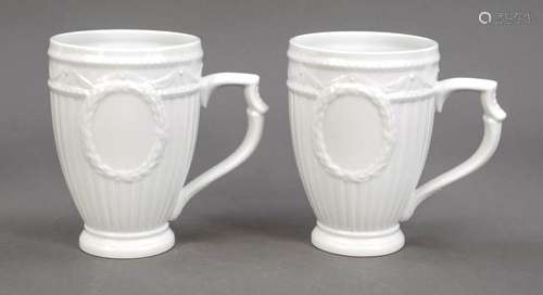 Two cups, KPM Berlin, marks 1962-1992