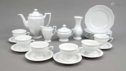 Coffee set for 6 persons, 22 pieces,