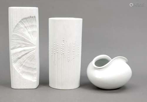 Three vases, Rosenthal, Studio-Line,