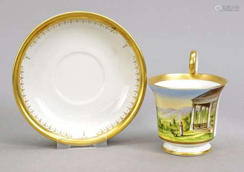 View cup and saucer, Pirkenhammer, Cz