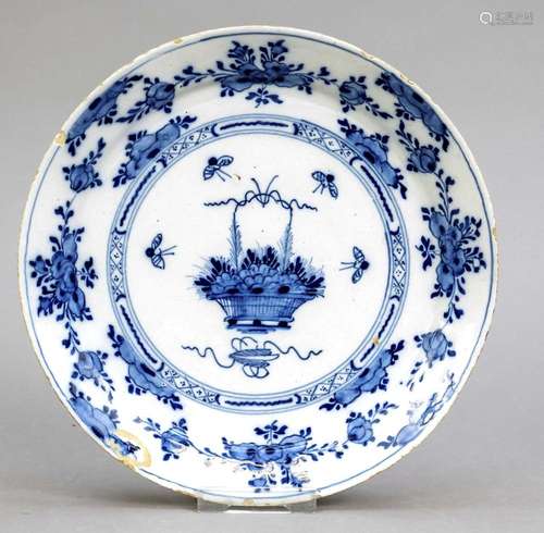 Faience plate, de Porceleyne Bijl, Ho