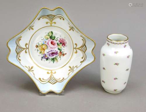 Two ornamental pieces, Limoges, Franc