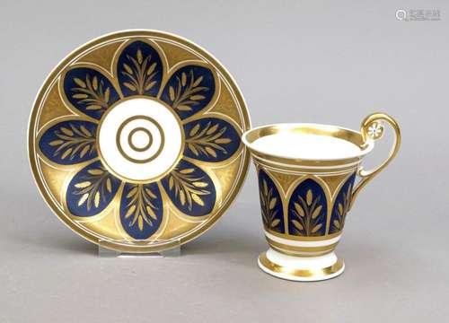 Cup with saucer, KPM Berlin, mark bef