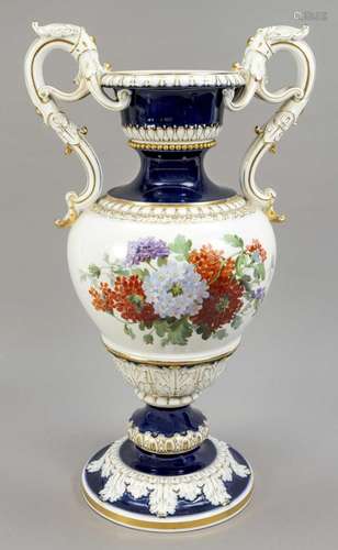 Outstanding showpiece vase, Meissen,