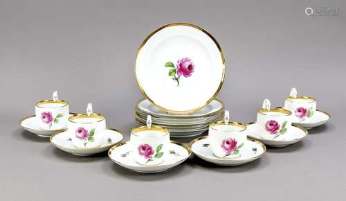 Six place settings, 18 pieces, Meisse