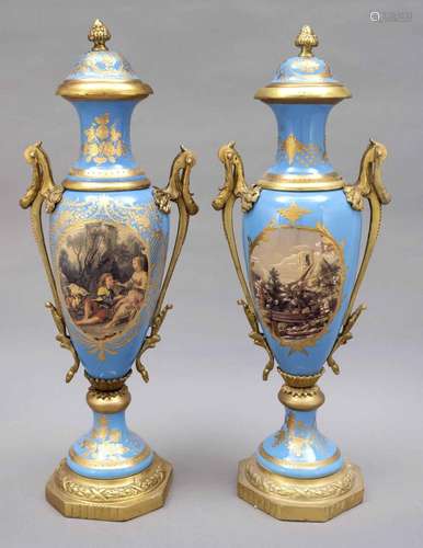 Pair of large vases in the style of S