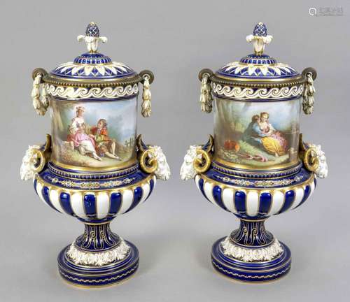 Pair of decorative vases in the style