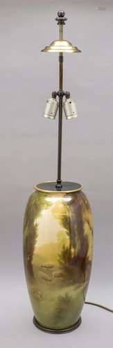 Large Art Nouveau lamp base, Doulton,