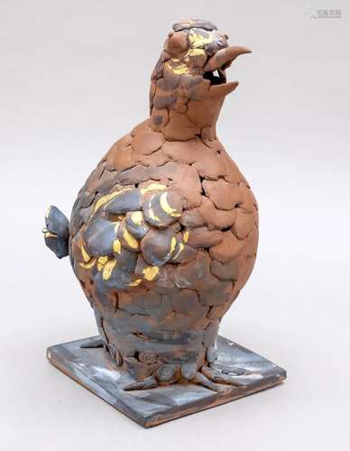 Courting hen, Boettger stoneware, Mei