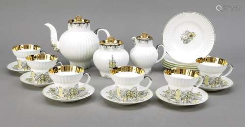 Tea set for 6 persons, 20 pieces, Lom