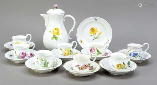 Mixed lot of 18 pieces, Meissen, vari