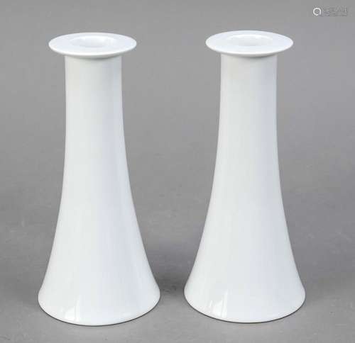 Pair of candlesticks, KPM Berlin, mar