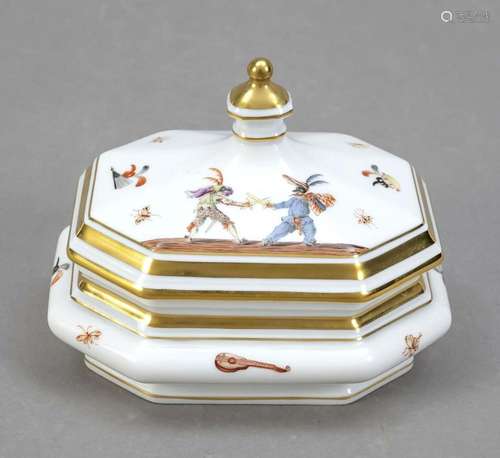 Lidded box, Meissen, 21st century, ma