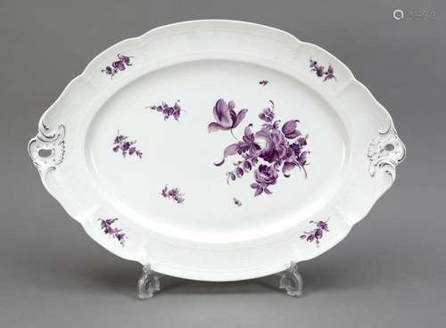 Large roast plate, Nymphenburg, mark