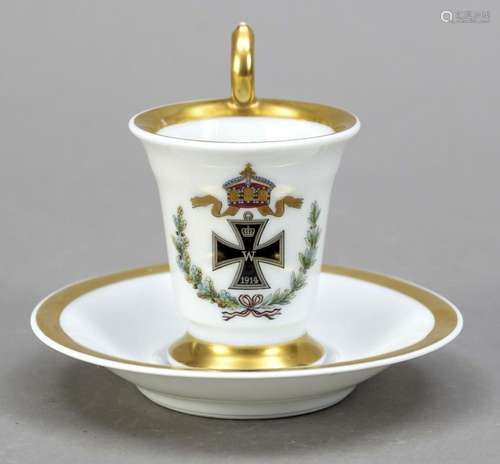 Patriotic demitasse with saucer, Germ