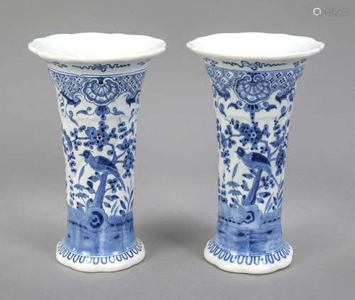 Pair of vases, Delft, Holland, 20th c