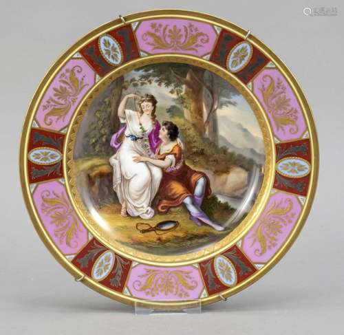 Porcelain plate, w. Vienna, end of 19