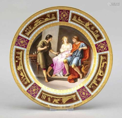 A ceremonial plate, w. Vienna, 19th c