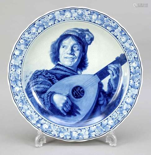 Large plate, Delft, Porceleyne Fles,