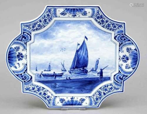 Picture plate, De porcelyn fles, Delf