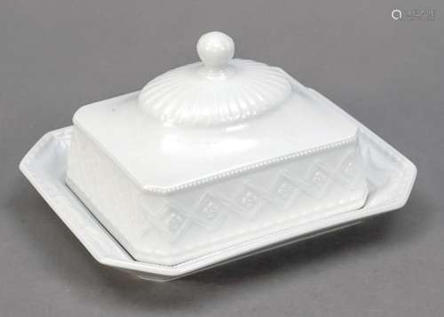 Butter dish, KPM Berlin, late 20th c.