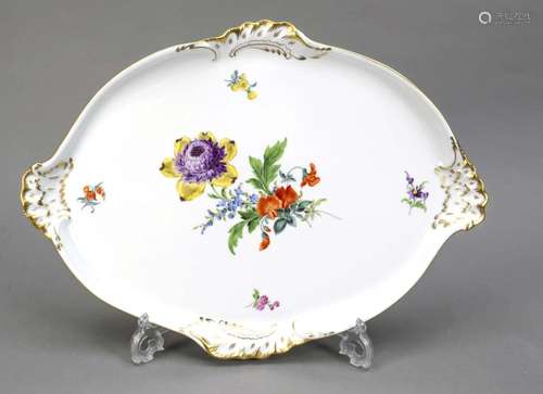 Oval tray, Meissen, 1970s, 2nd choice