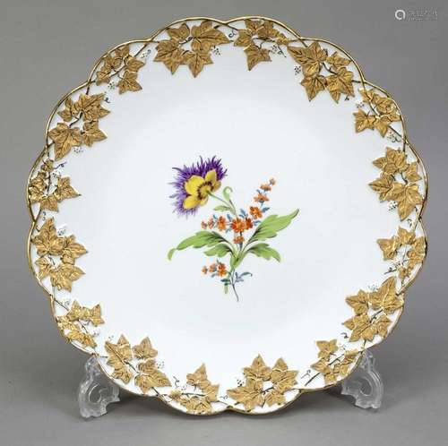 A ceremonial plate, Meissen, mid-20th