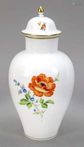 Lidded vase, Meissen, c. 1950, 2nd ch