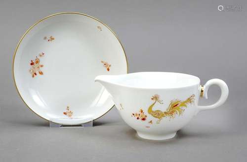 Gravy boat with saucer, Meissen, 2nd