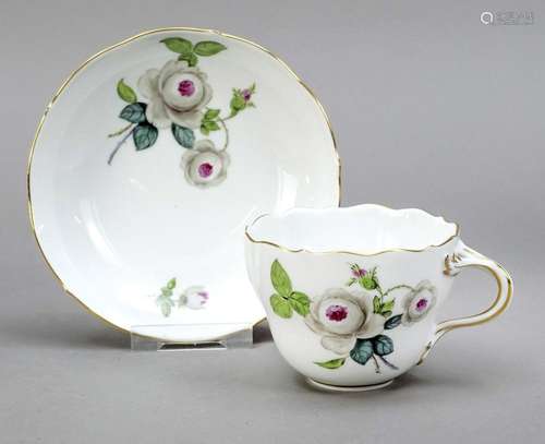 Coffee cup with saucer, Meissen, c. 1